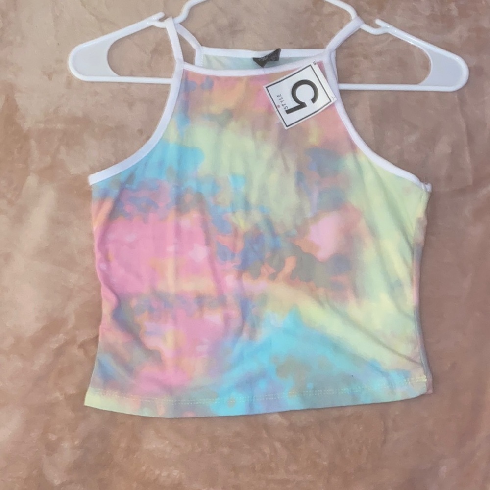 Halter Tye Dye Crop Top